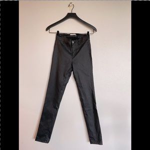 Active USA Faux Leather Coated Jeans